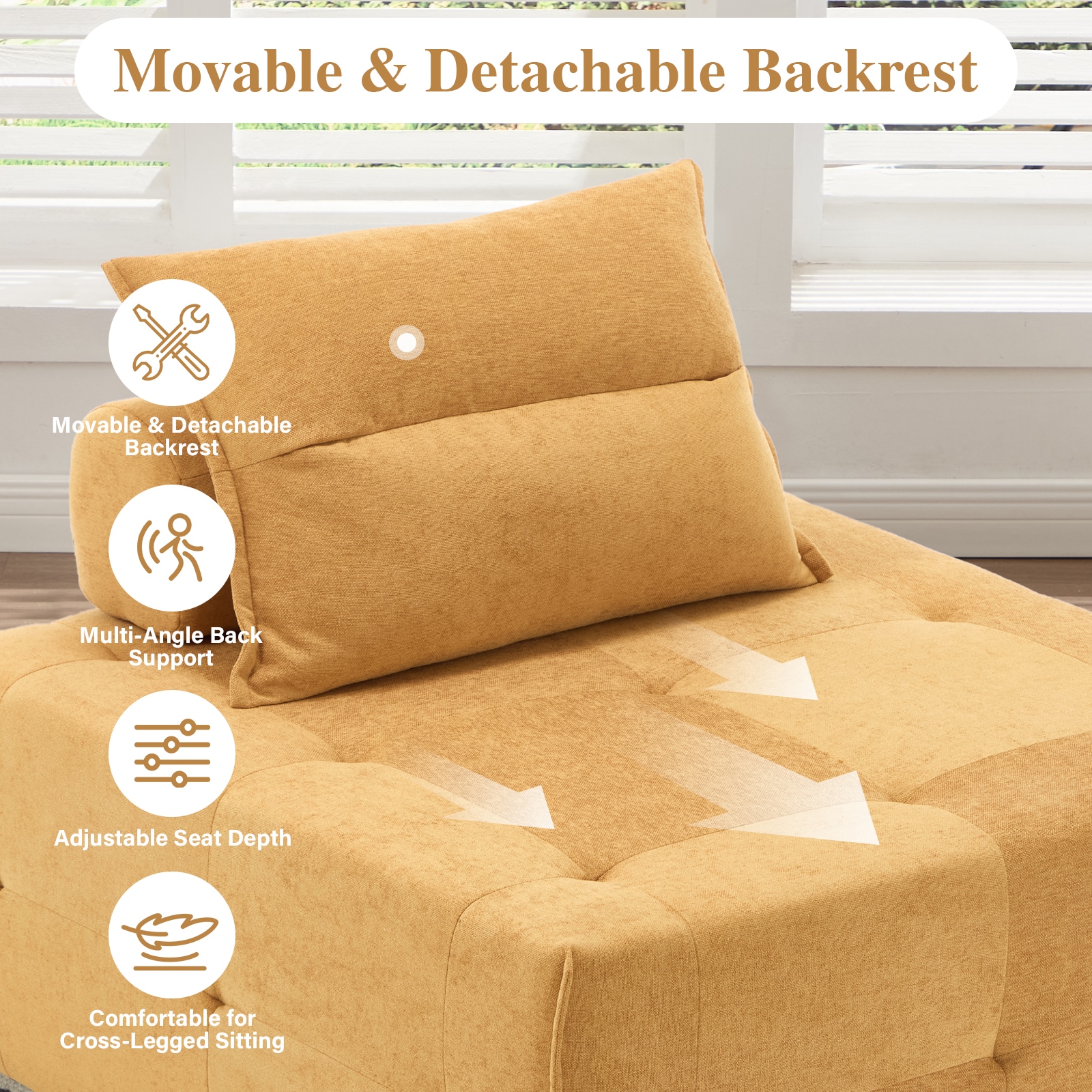 Modular Sectional Sofa With Deep Seat And Adjustable Backrest_voghion.com